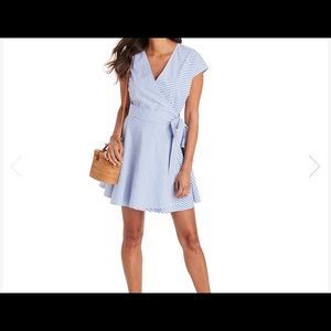 Vineyard Vines Grier Stripe Mix Wrap Dress